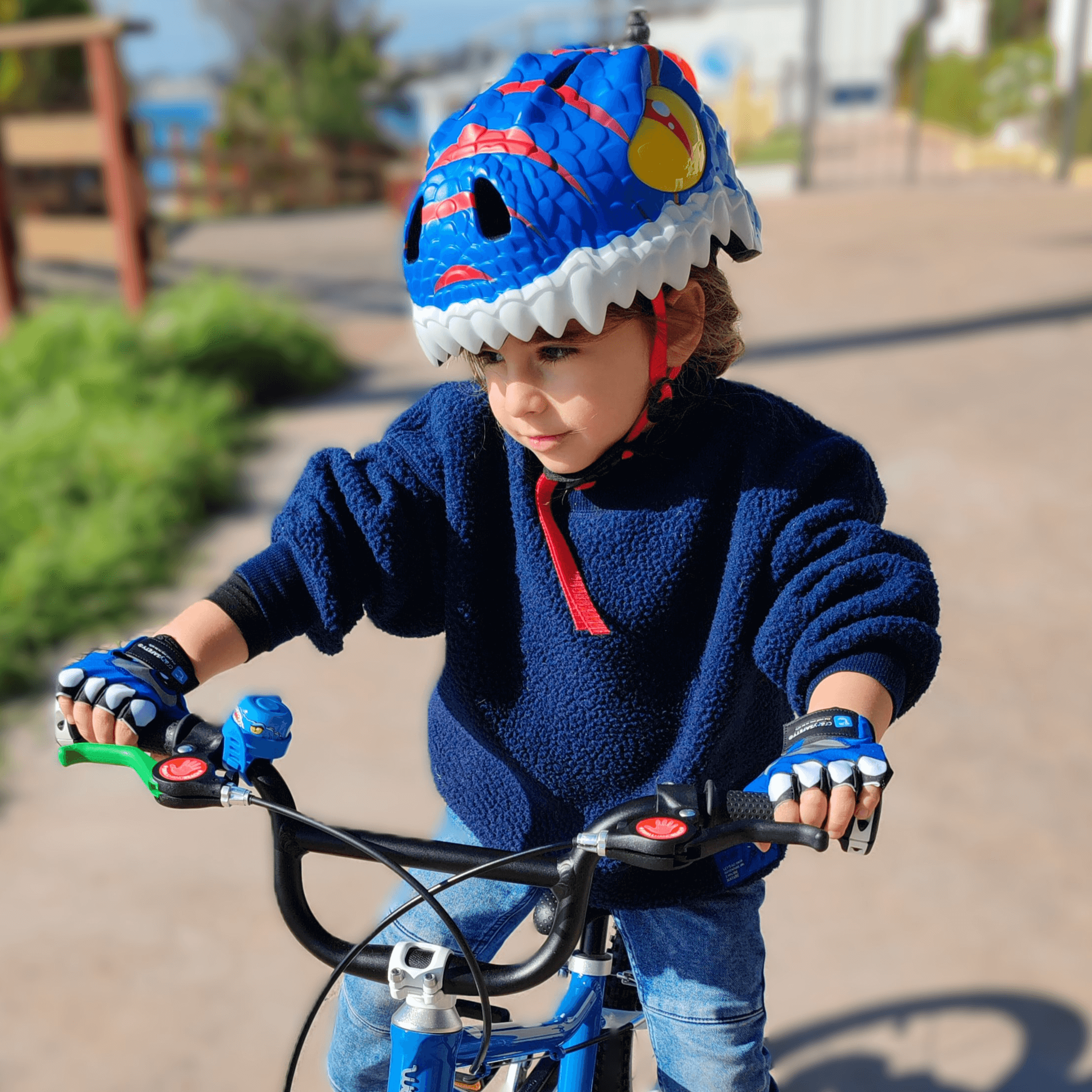 CrazySafety Dino Bicycle Helmet - Sykkelhjelmer
