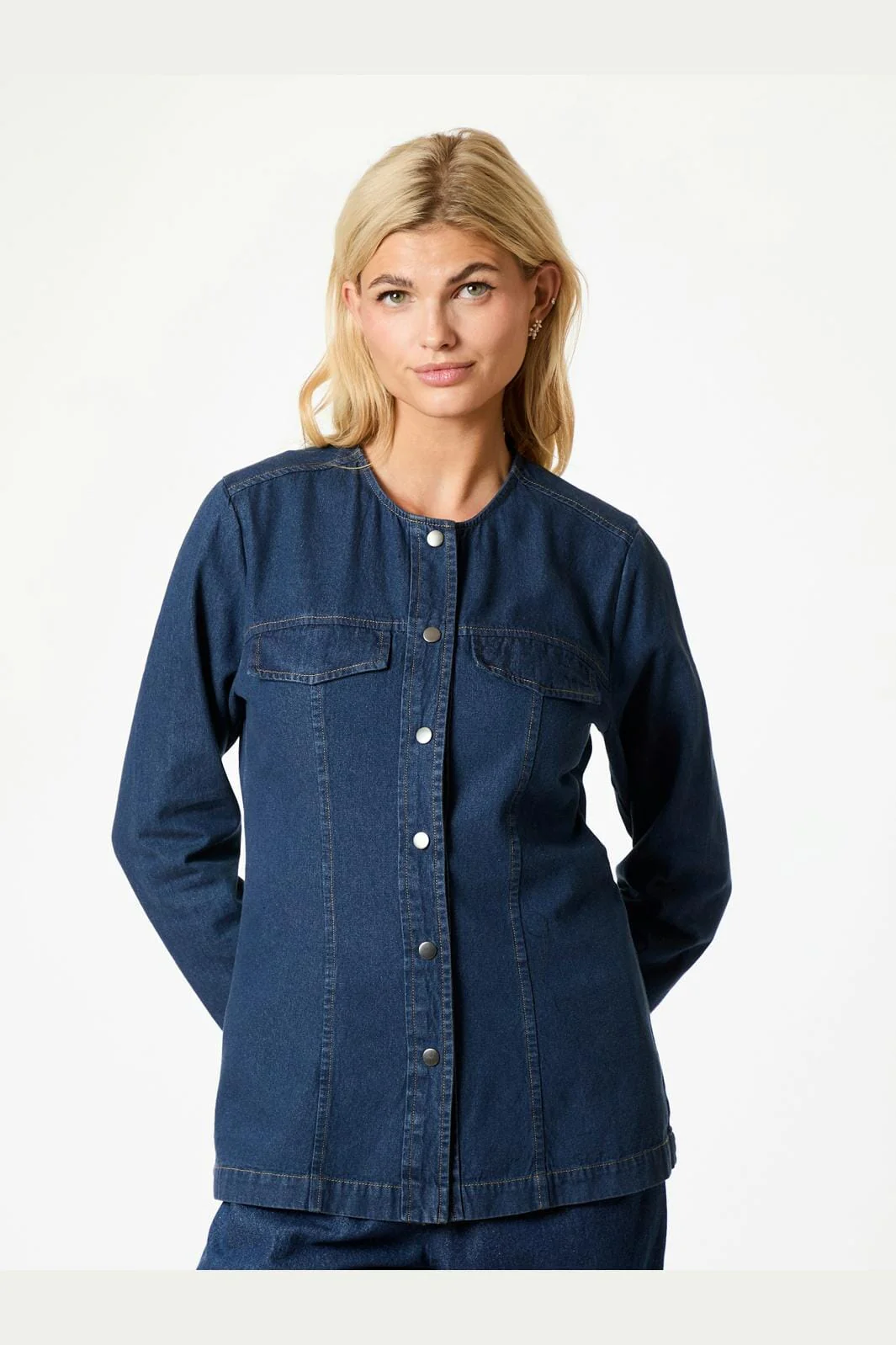 Neo Noir Annie Denim Blouse