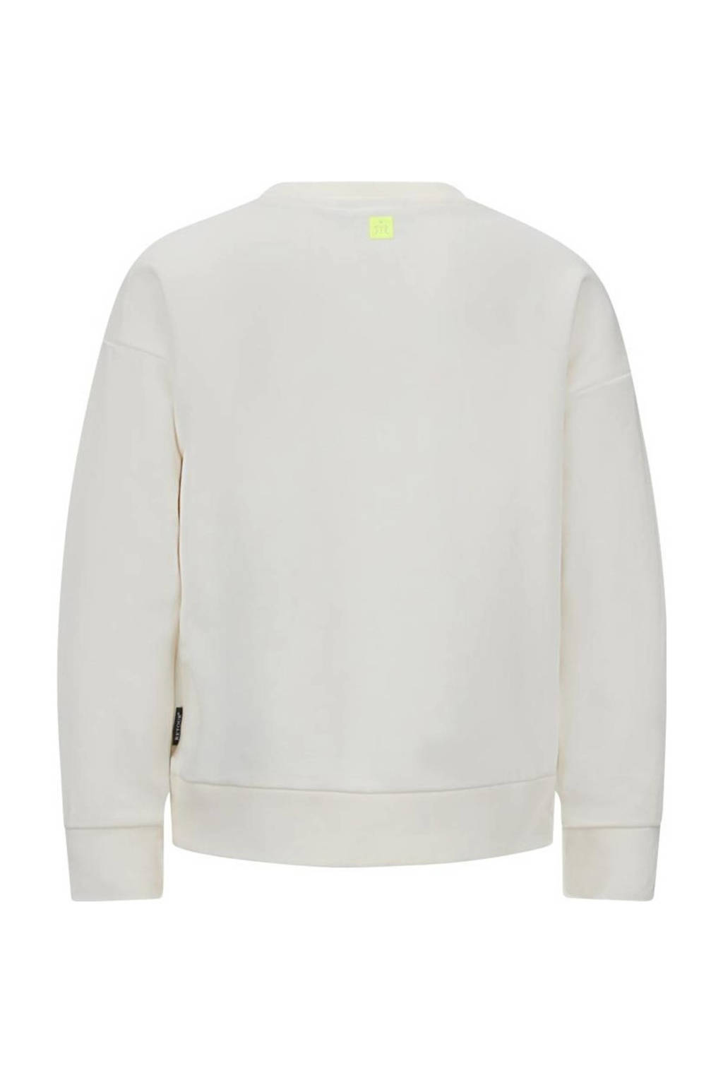 Retour Jeans sweater Kyle met printopdruk ecru