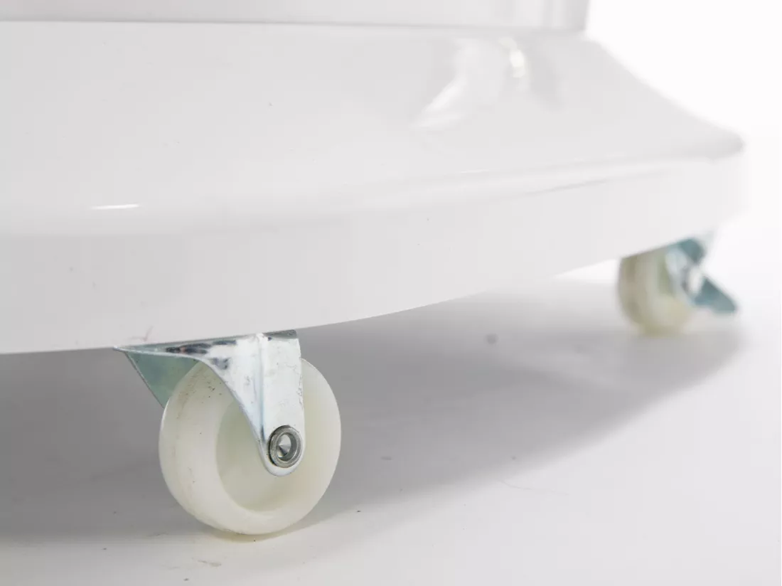 Rafraichisseur d'air par évaporation à débit élevé avec roues