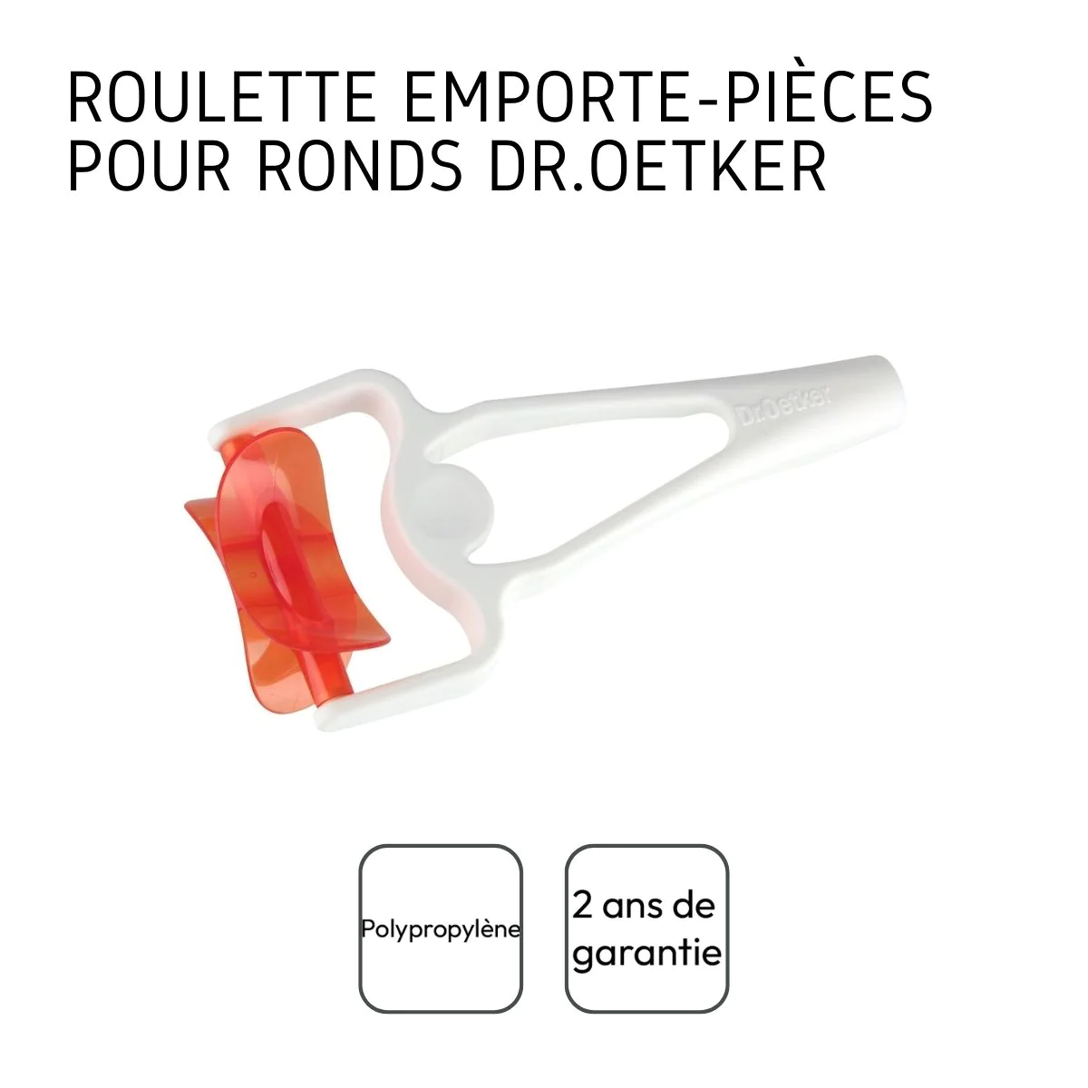 Rouleau découpe pâte Baker Edition Dr. Oetker