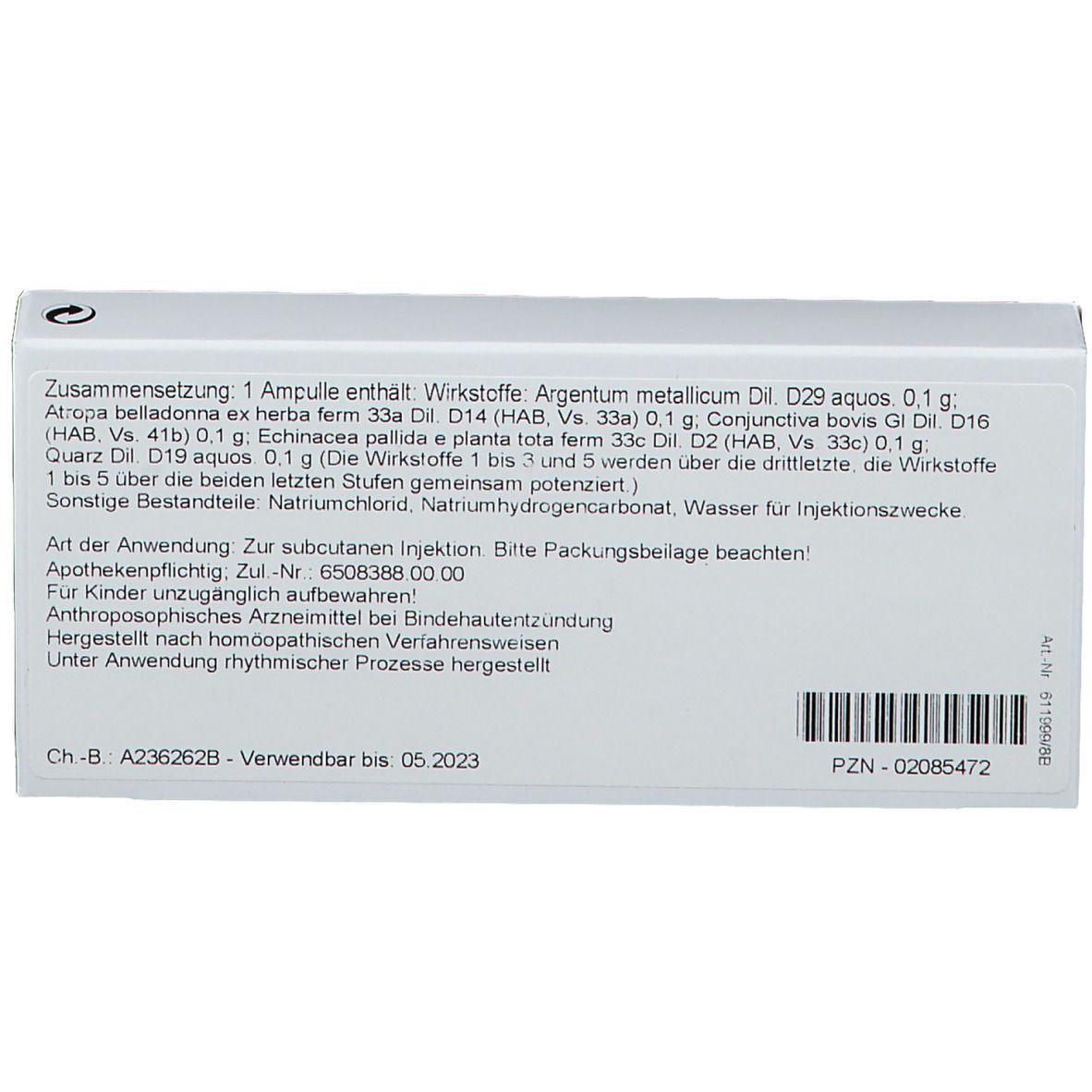 WALA® Conjunctiva Comp. Amp.