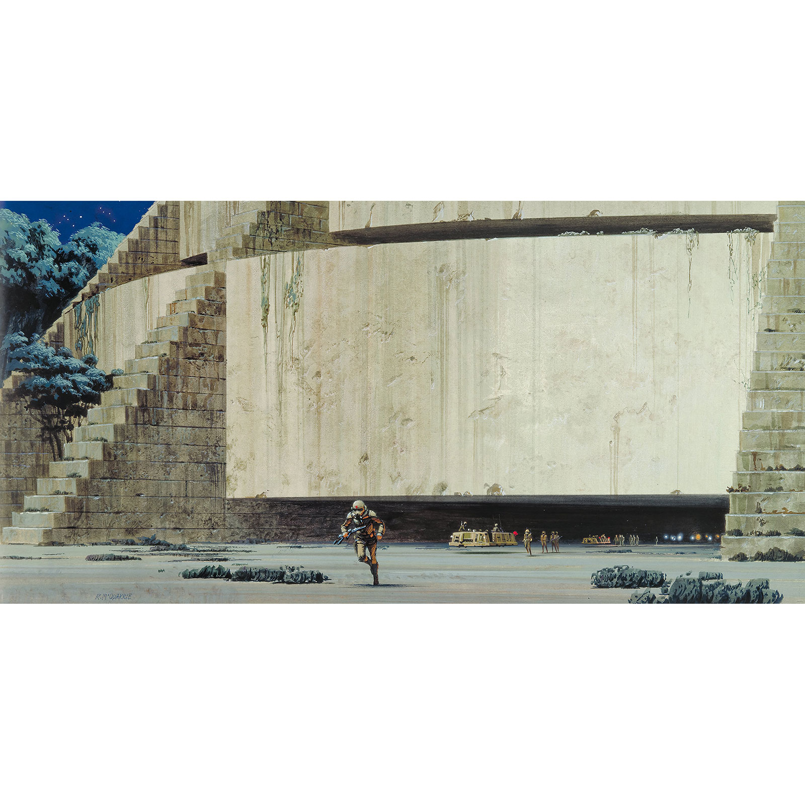 Vlies-Fototapete STAR WARS CLASSIC YAVIN TEMPLE - 500x250 cm