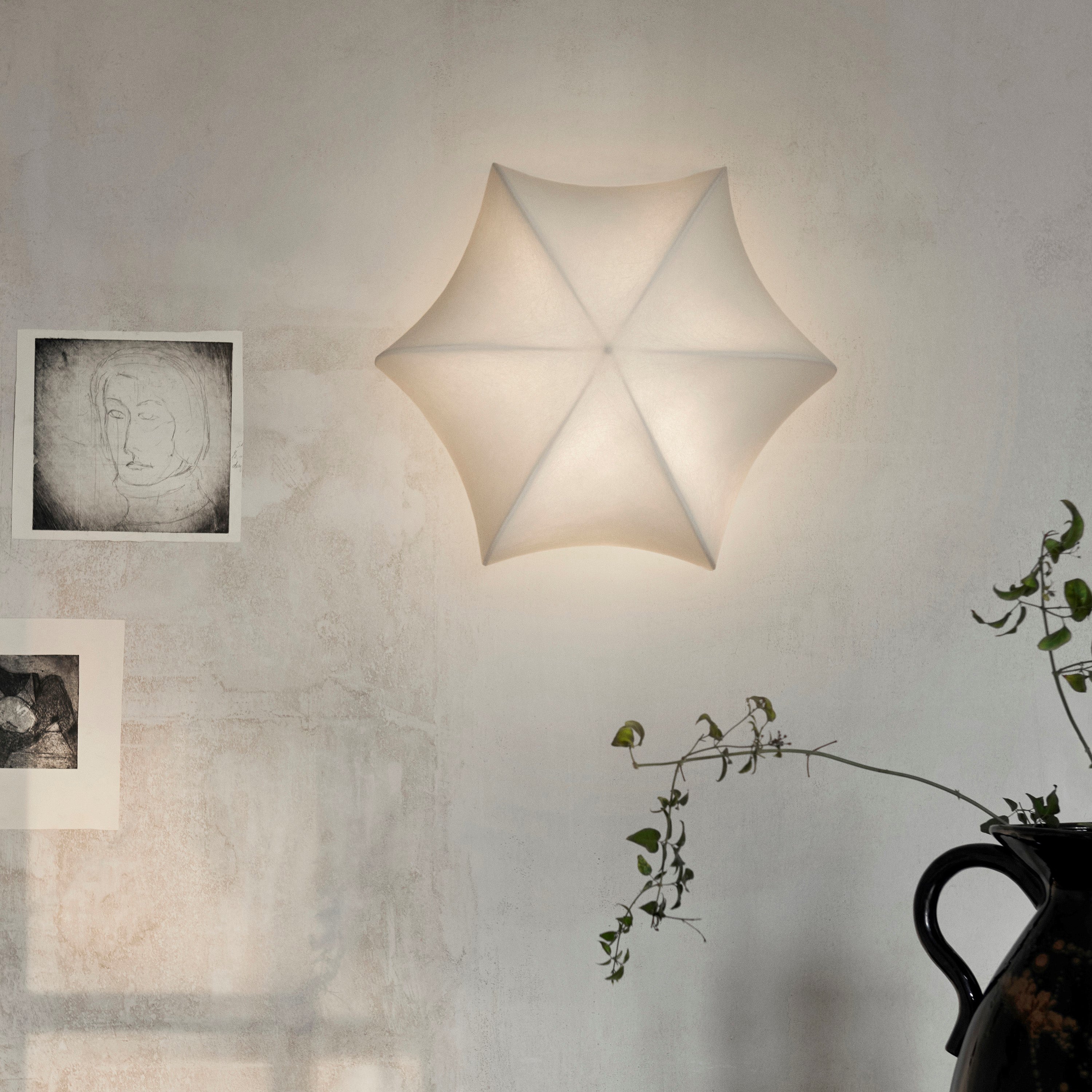 Ferm Living Poem Wandlamp Ã36 - White/Cashmere