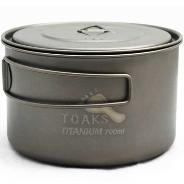 Popote randonnée TOAKS LIGHT TITANIUM 700ML