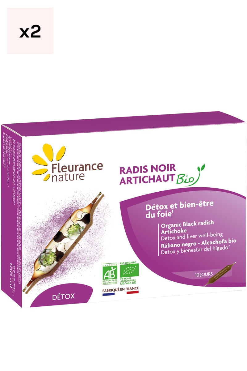 Radis noir artichaut bio - Détox & bien-être du foie - 20 jours
