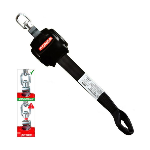 Ponsa Retractable Fall Arrest Device Prateado