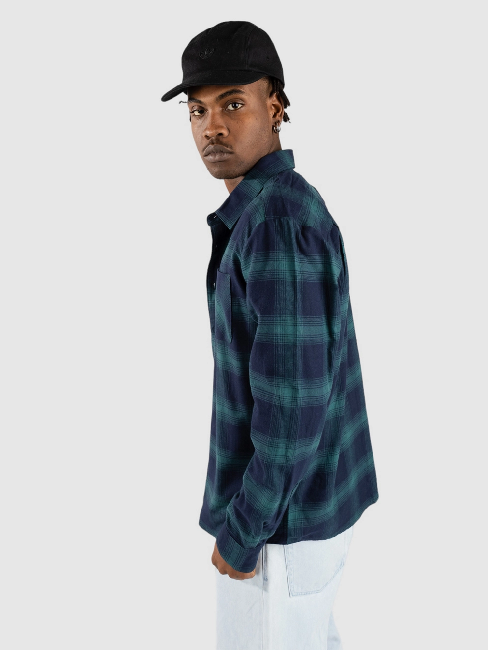 Volcom Netastone Flannel Shirt navy