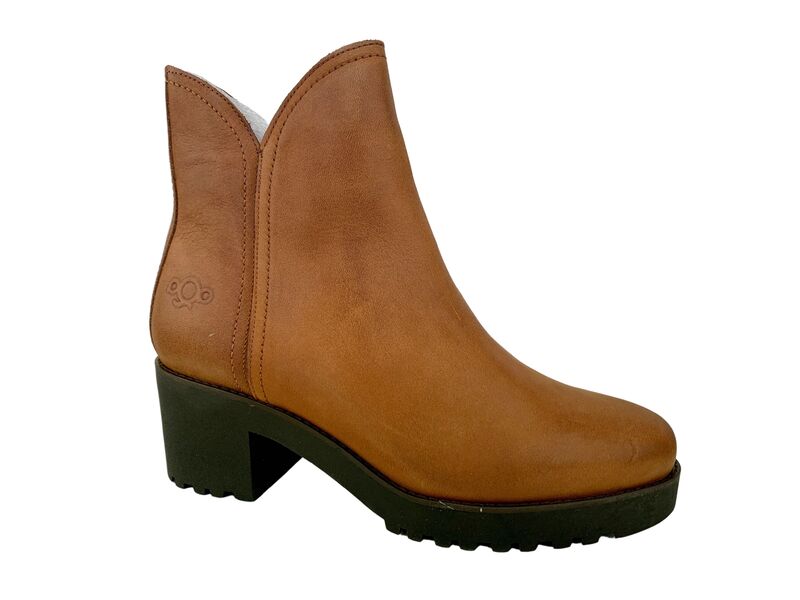 AQA Shoes A3802 Cognac