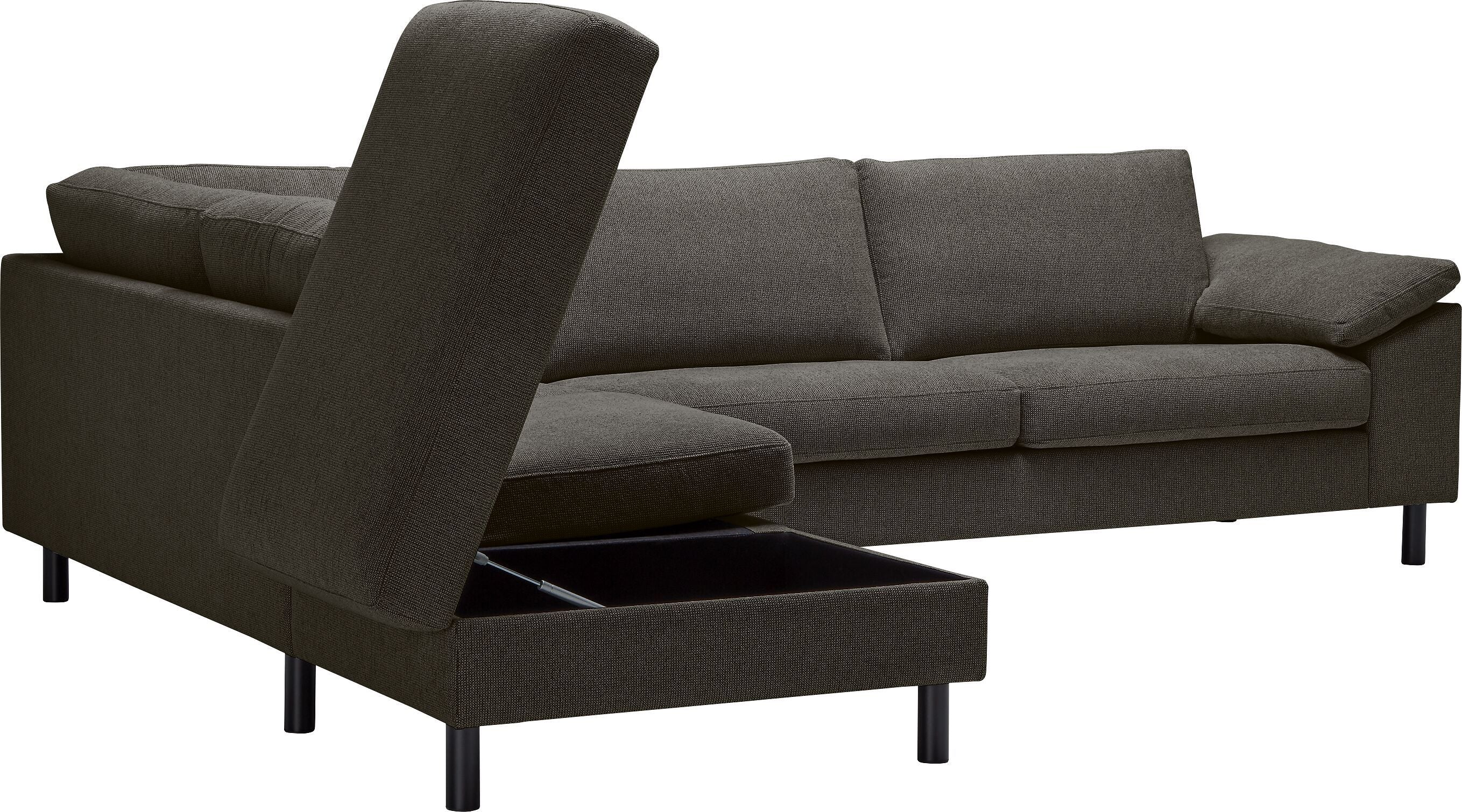 DIENER Ecksofa - Anthrazit / B: 277.0 cm x T: 225.0 cm x H: 81.0 cm