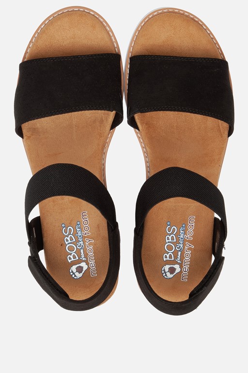 Skechers Bobs Desert Kiss Sandalen zwart