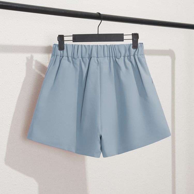 Triplgold - Effen korte jurk met elastische taille