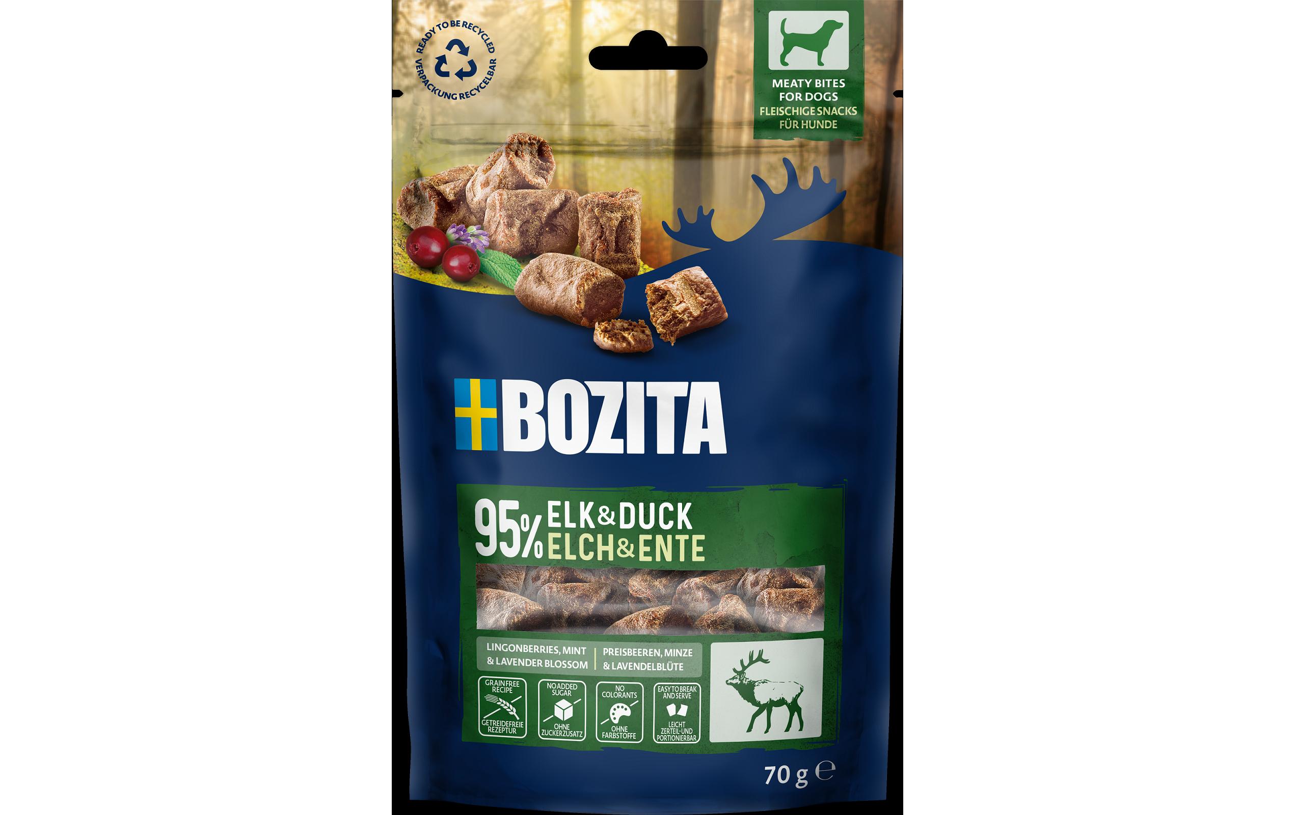 Leckerli Meaty Bites Elch & Ente 70 gSnack für Hunde