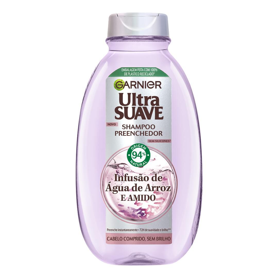 GARNIER  Ultra Suave - Champô  Infusão de Água de Arroz - 400ml