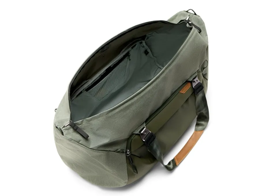 Peak Design Travel - Køjesæk - 50 L - 600D nylon løsningsfarvet, 900D stof, glasforstærket nylon, anodiseret aluminiumslegering, ultrahøj molekulærvægt polyetylenstof, Hypalon - salvie