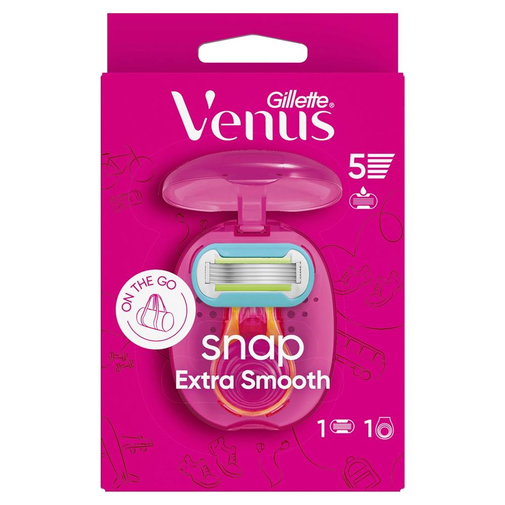 Gillette Venus Extra Smooth Rasierapparat Snap mit 1 Klinge 1 Stk