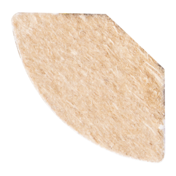 Lat kwartrond MDF wit fineer 16x16 mm 260 cm