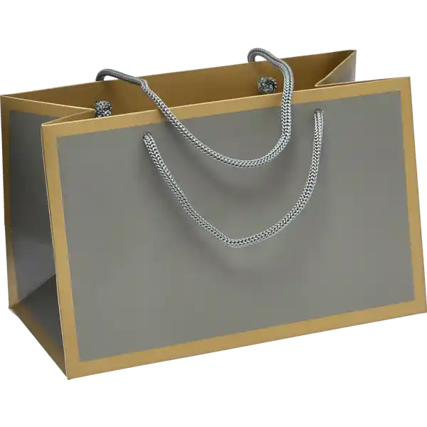 Geschenktüte uni Goldrand