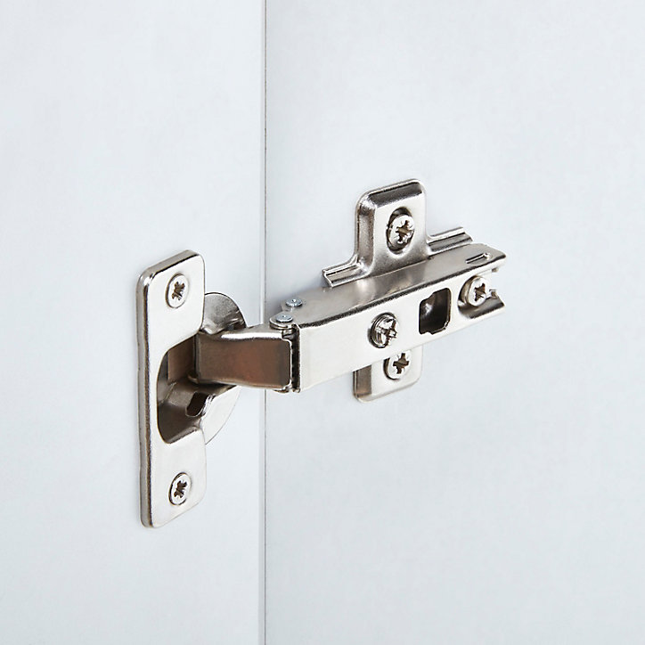 Lot de 2 charnières façade Titus 110° GoodHome métal H. 1,8 cm x L. 10,7 cm