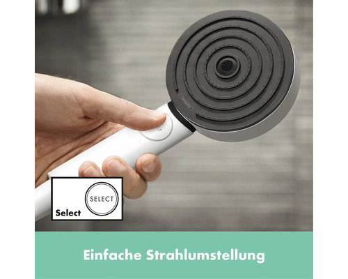 Douchekolom incl. thermostaat hansgrohe Pulsify S 260 2jet eco met ShowerTablet Select 400 wit mat 24241700