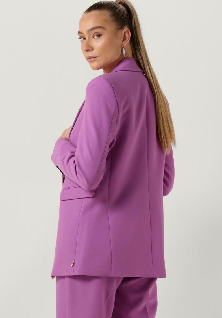 JANSEN AMSTERDAM paarse jansen amsterdam blazer wq238 woven blazer with long sleeve