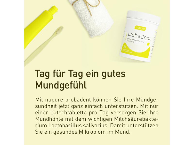 nupure probadent 30 Lutschtabletten Probiotika Lutschtabletten bei Mundgeruch