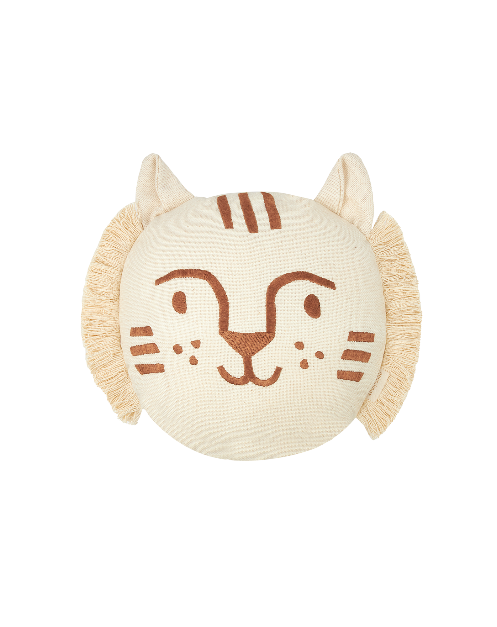 Coussin brodé landscape tigre | Blanc