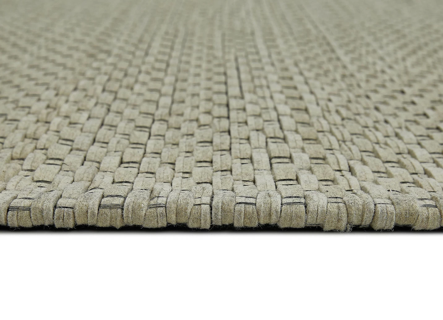 Flachwebteppich aus 100% Wolle