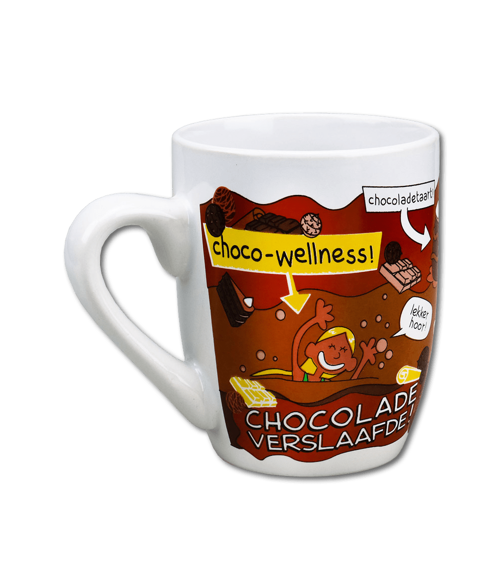 Mok Chocolade Verslaafde 12cm