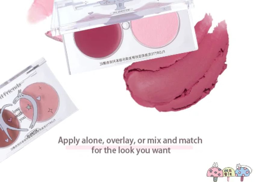 FLORTTE - Speciale editie multifunctionele duo blusher (1-3)