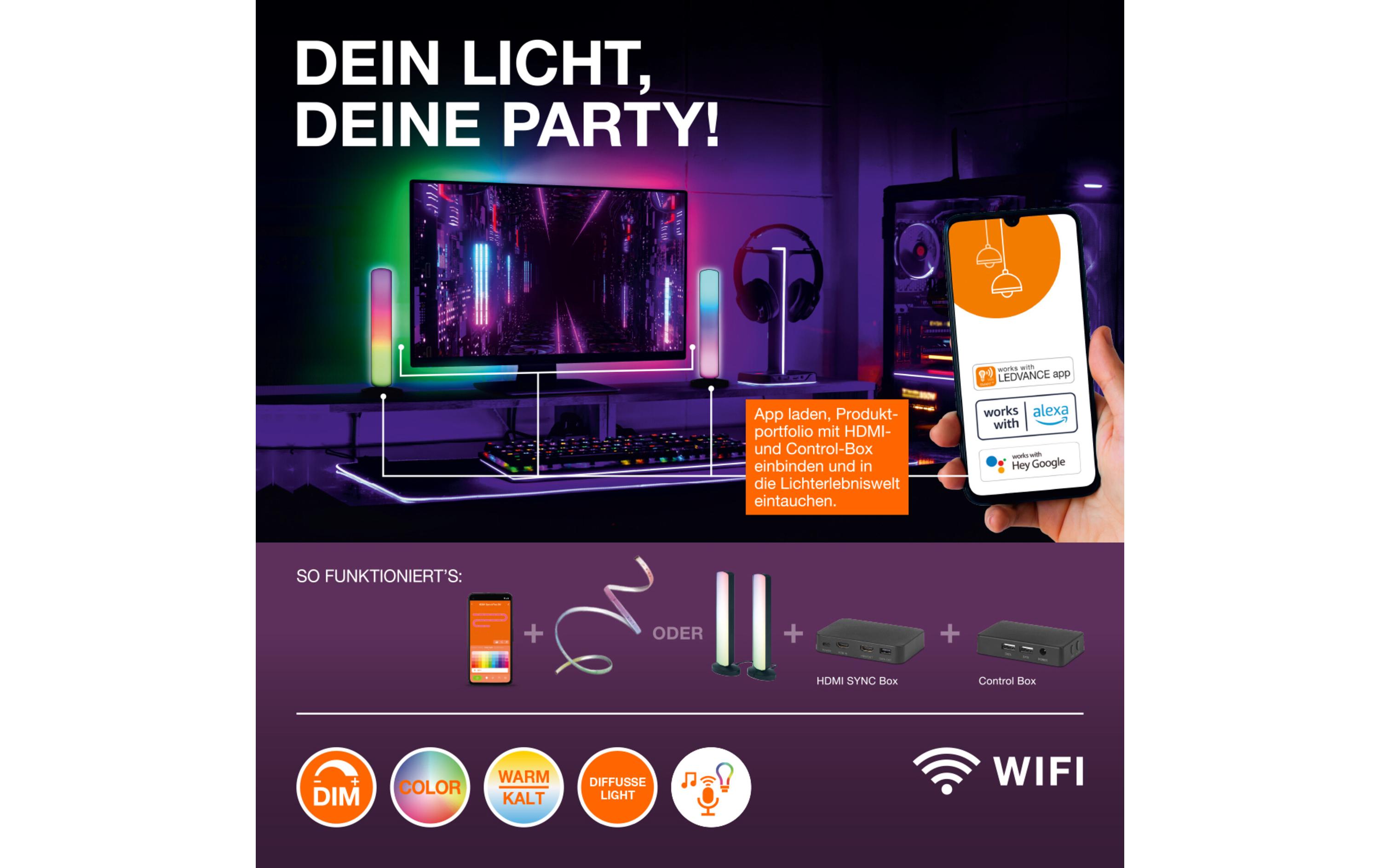 SMART+ BALL MAGIC RGB Mini RGBW USBSmarte Nacht-/Tischleuchte