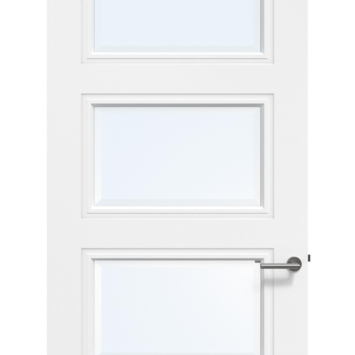 Arne & Bodil binnendeur ABT308 blank facetglas - wit afgelakt