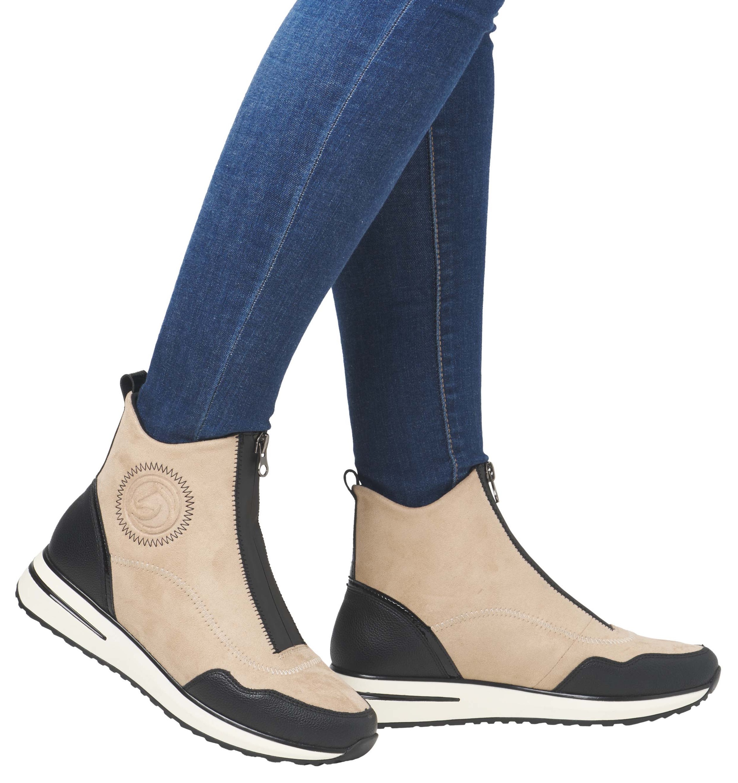 Remonte Slip-On Sneaker  , Keilabsatz, Boots, Stiefelette mit praktischer Anziehlasche