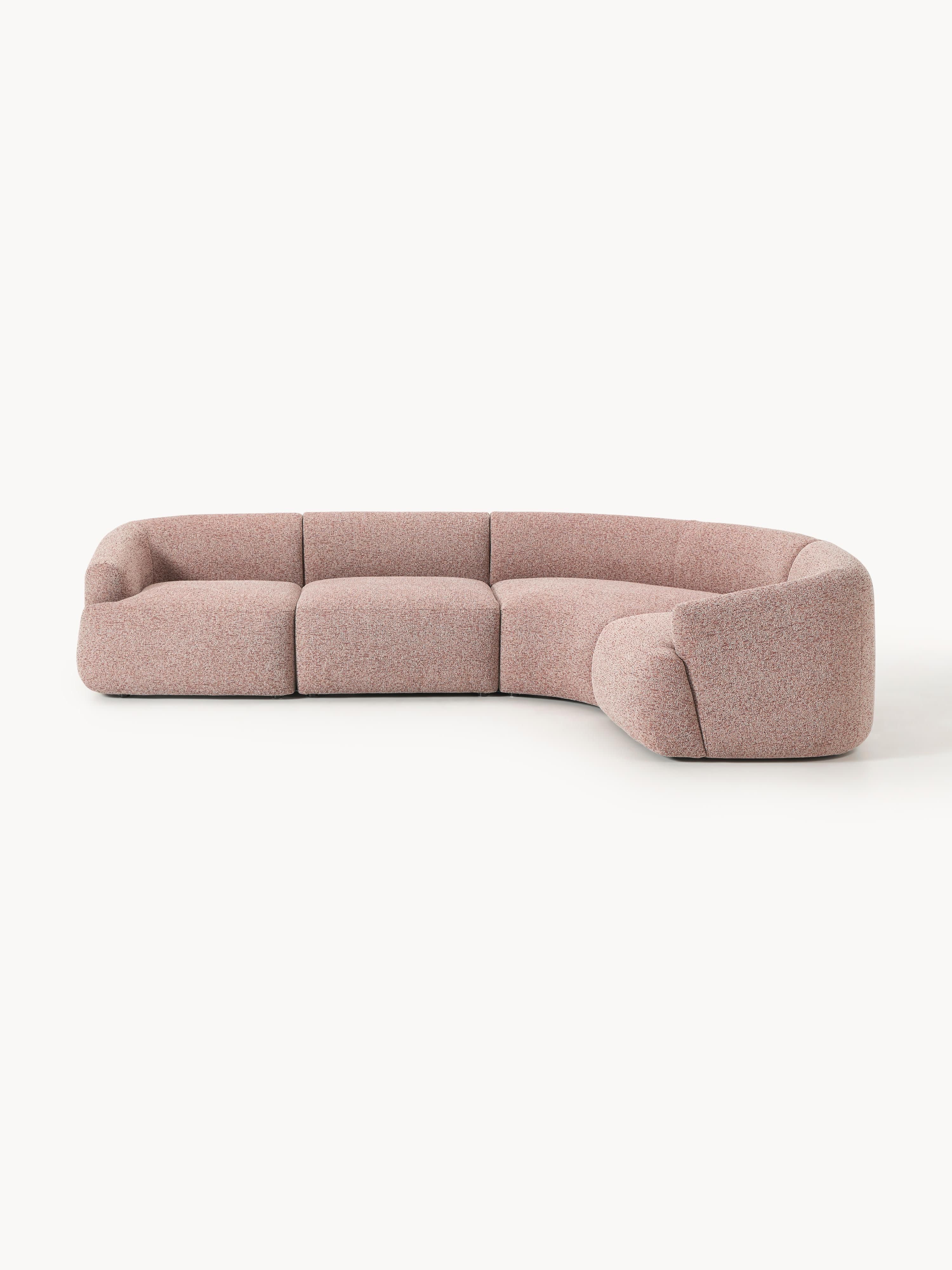 Modulaire bouclé hoekbank Sofia (4-zits)