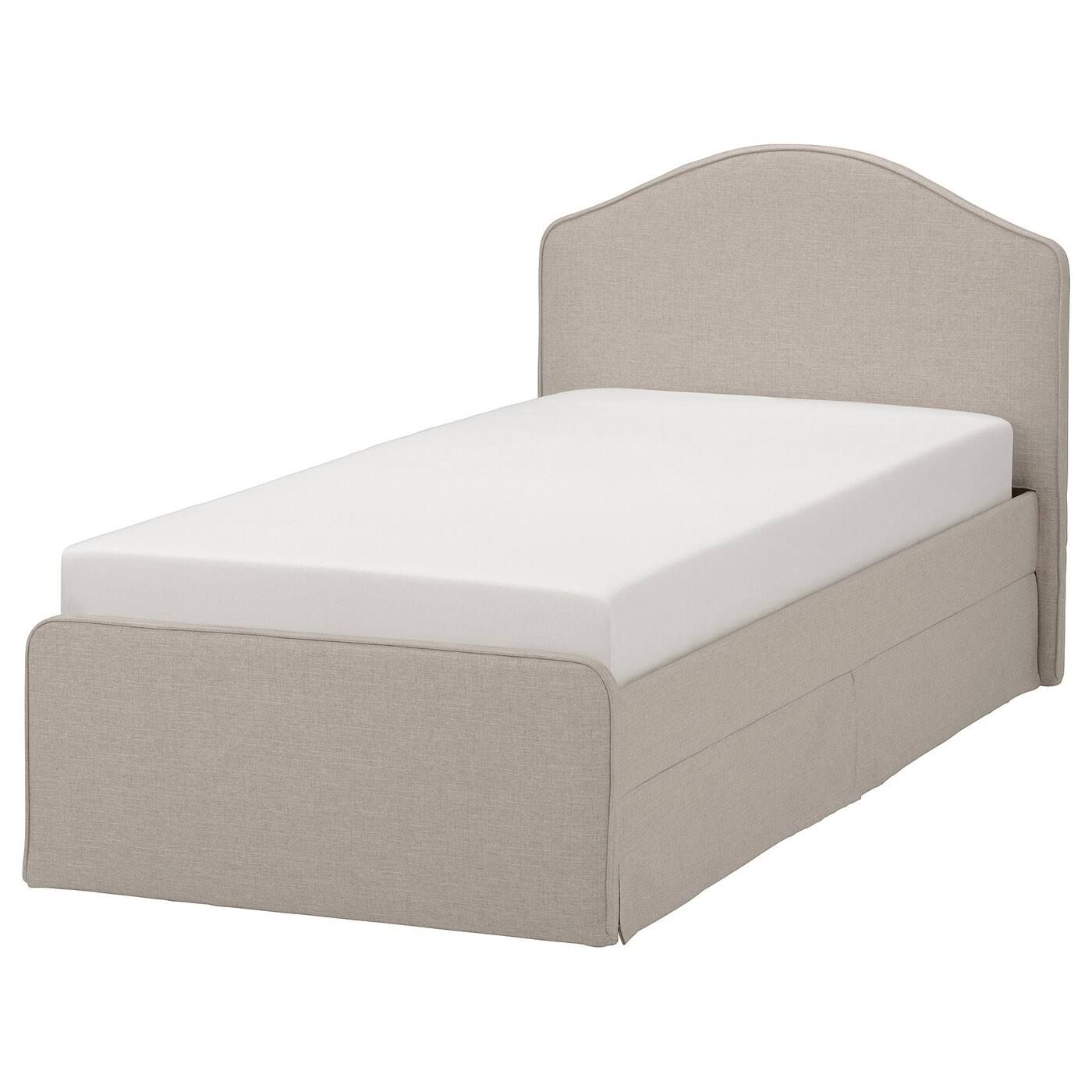 IKEA RAMNEFJÄLL Bettgestell gepolstert