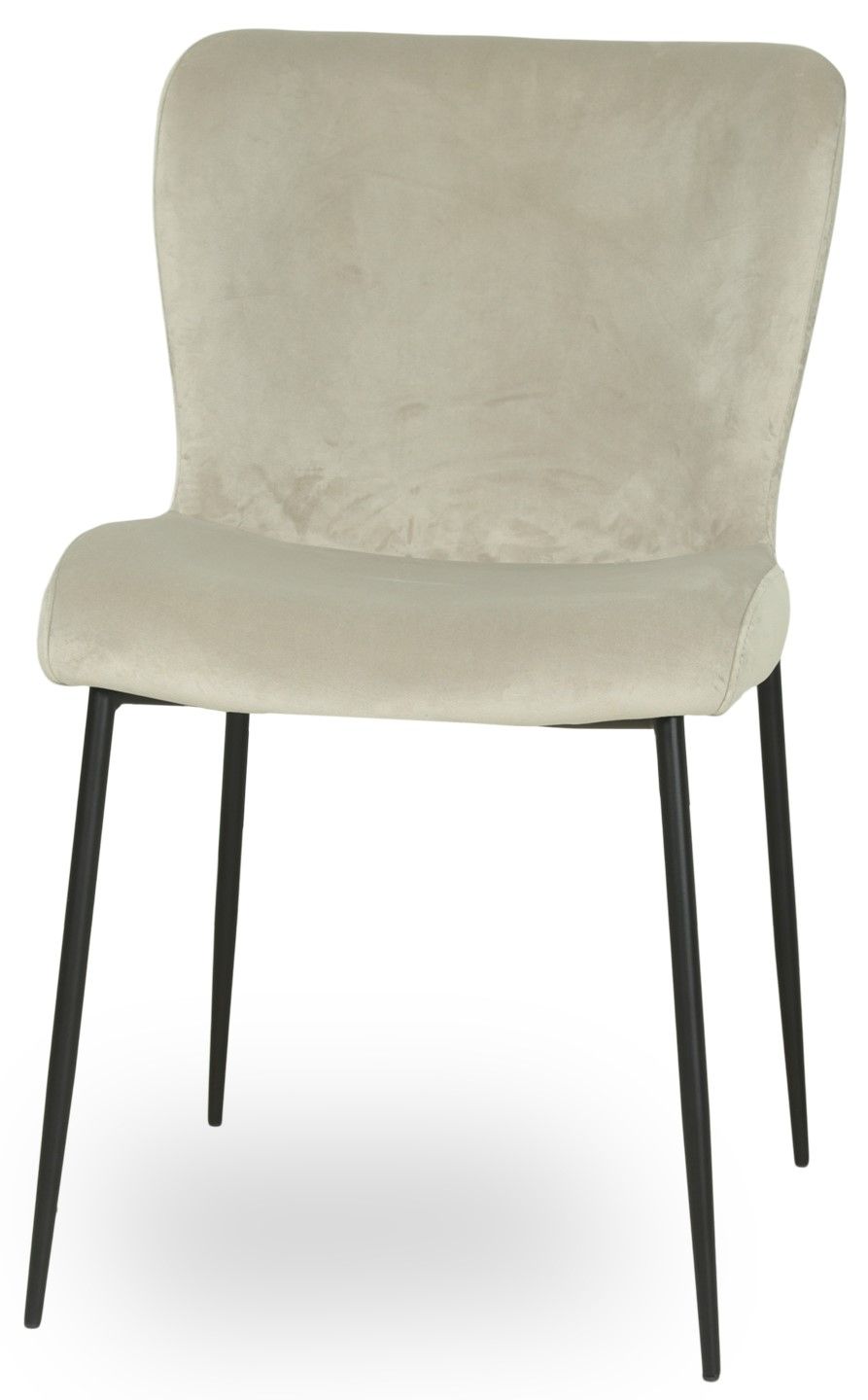 Eetkamerstoel 210833 Khaki Velvet FR Darby B49 x D64 x H85 cm