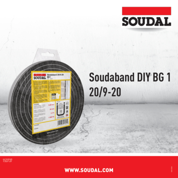 Soudal gecomprimeerde zwelband 9-20mm, 20mm breed en 3,3m lang