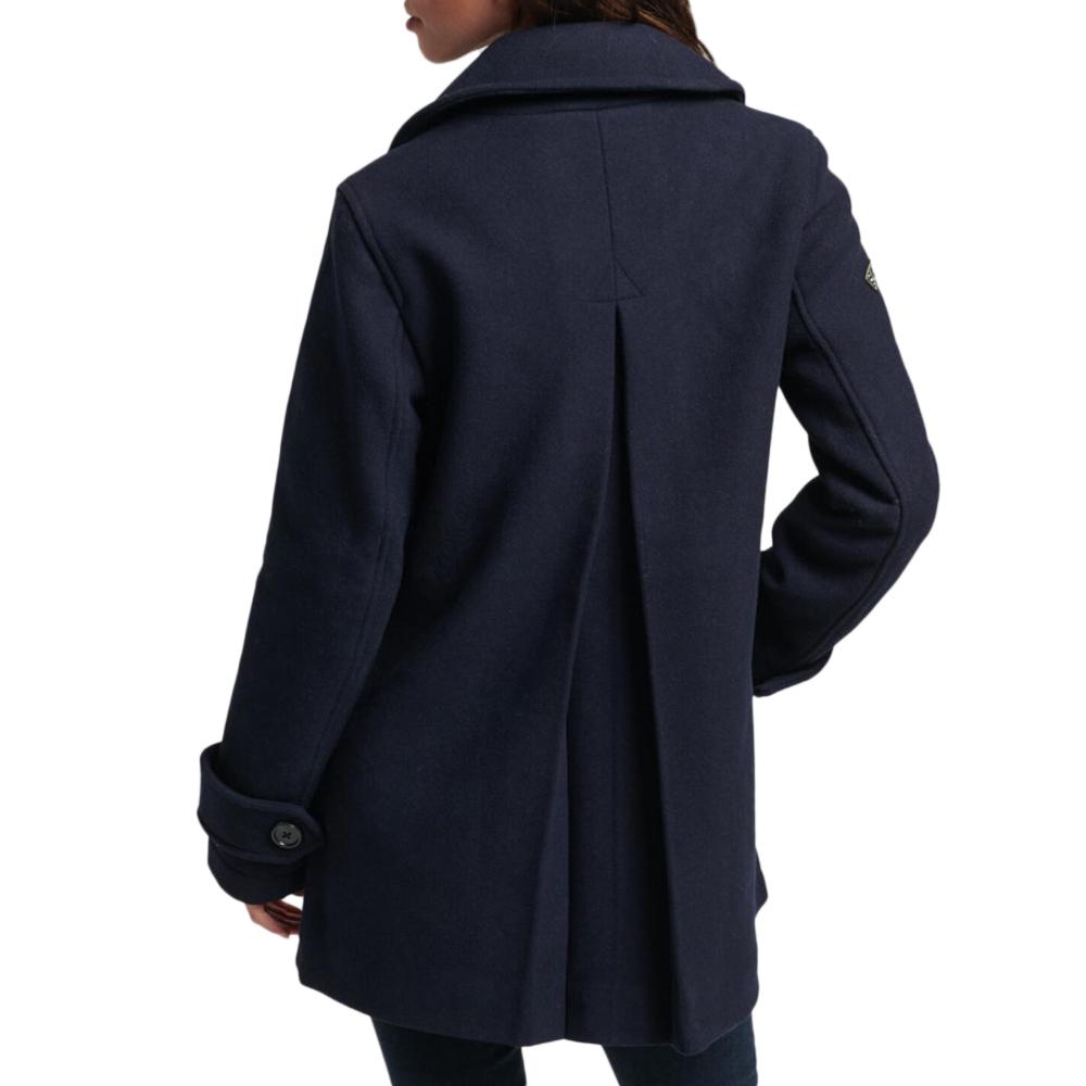 Superdry Manteau Marine Femme Superdry Vintage Military Wool Peacoat