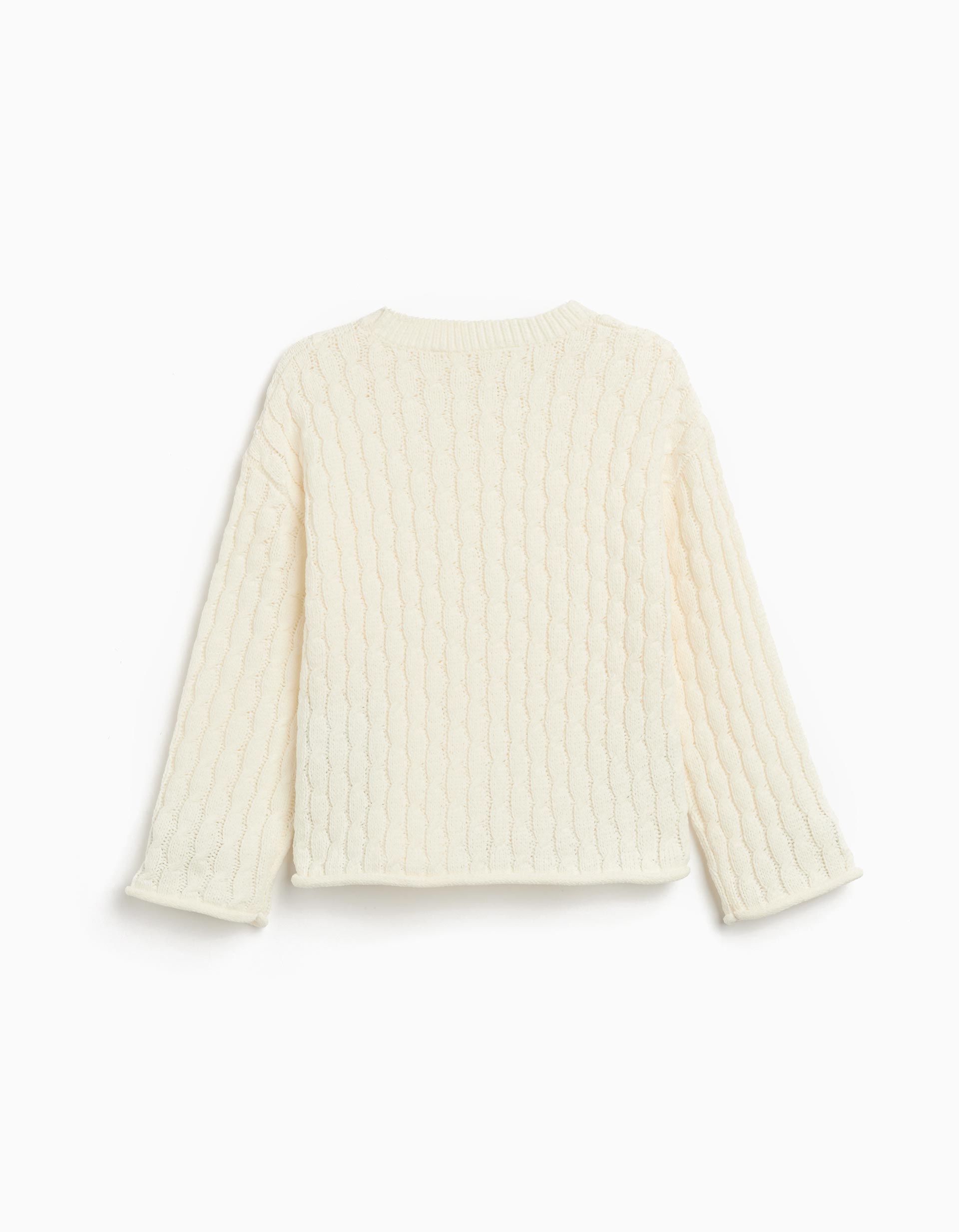 Camisola de Malha, Menina, Branco