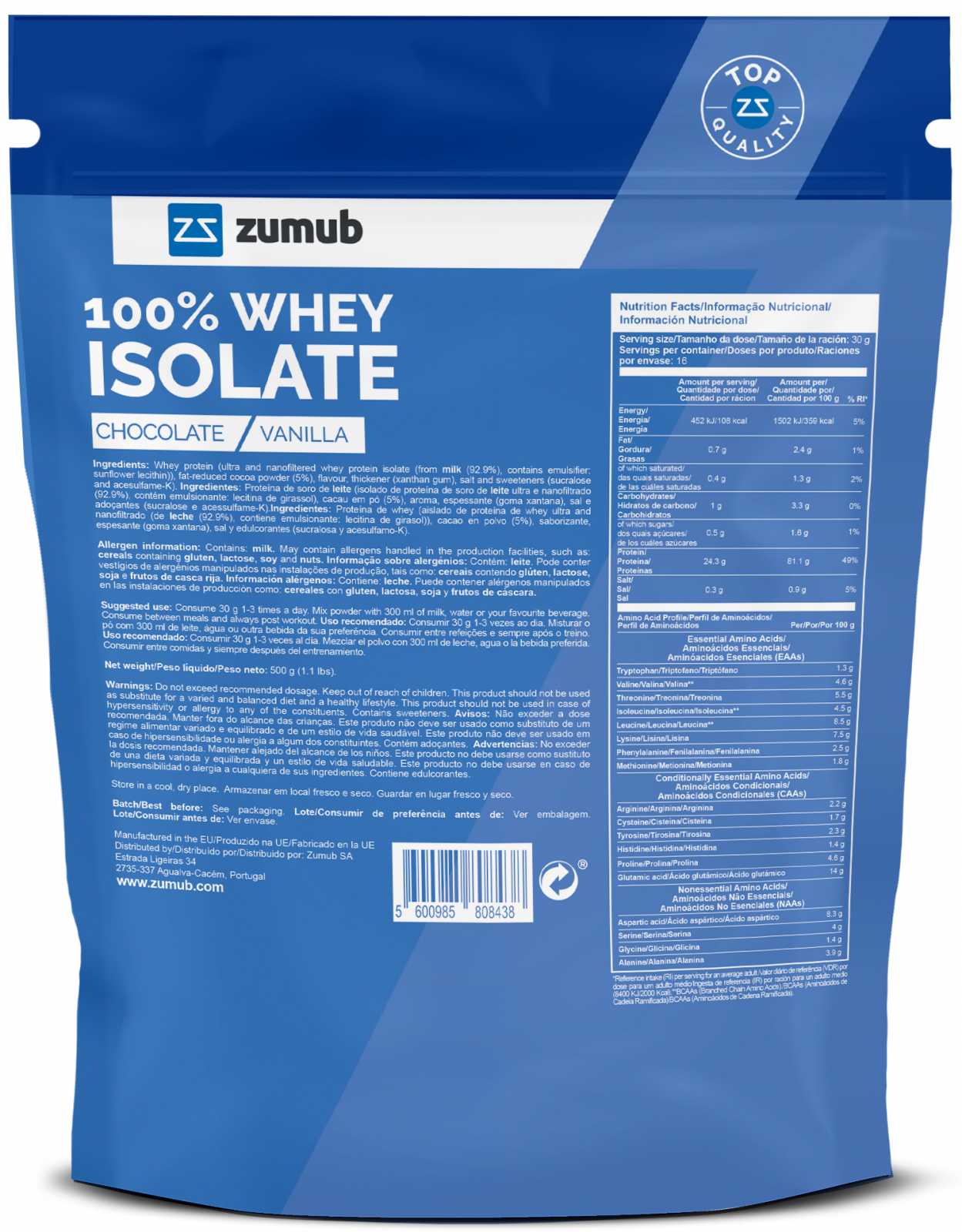 Zumub 100% Whey Isolate 30g