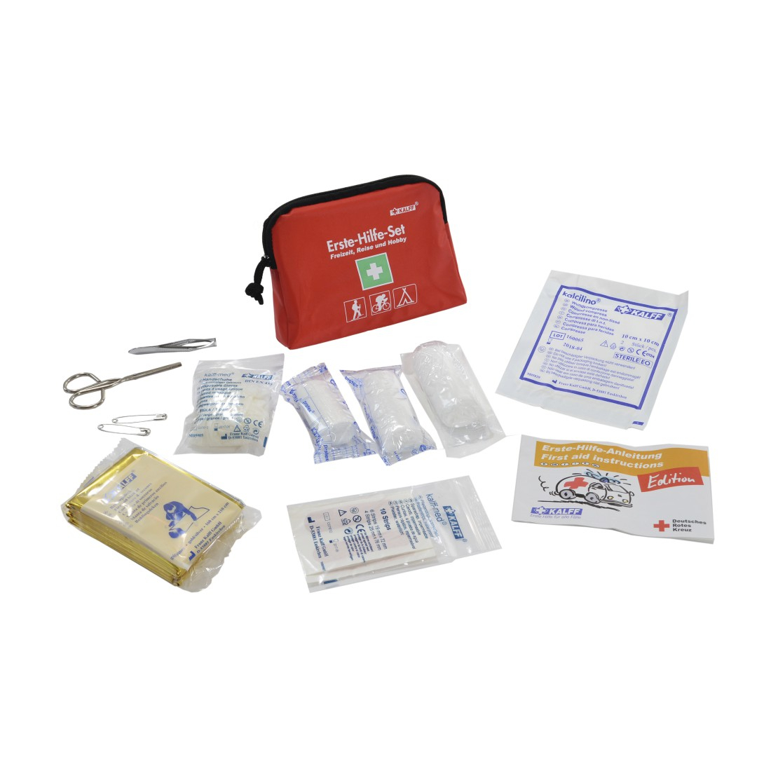 13in1 Erste Hilfe Set SOS Notfall Kit für Motorrad / Auto (00178129) - Rot