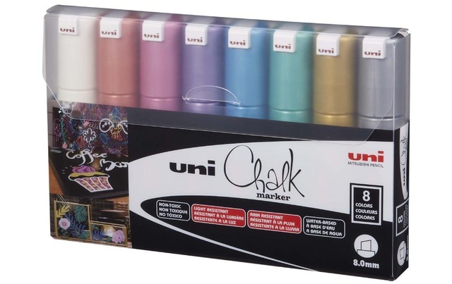 Kreidemarker »Uni uni Chalk 8 mm 8 Stück«