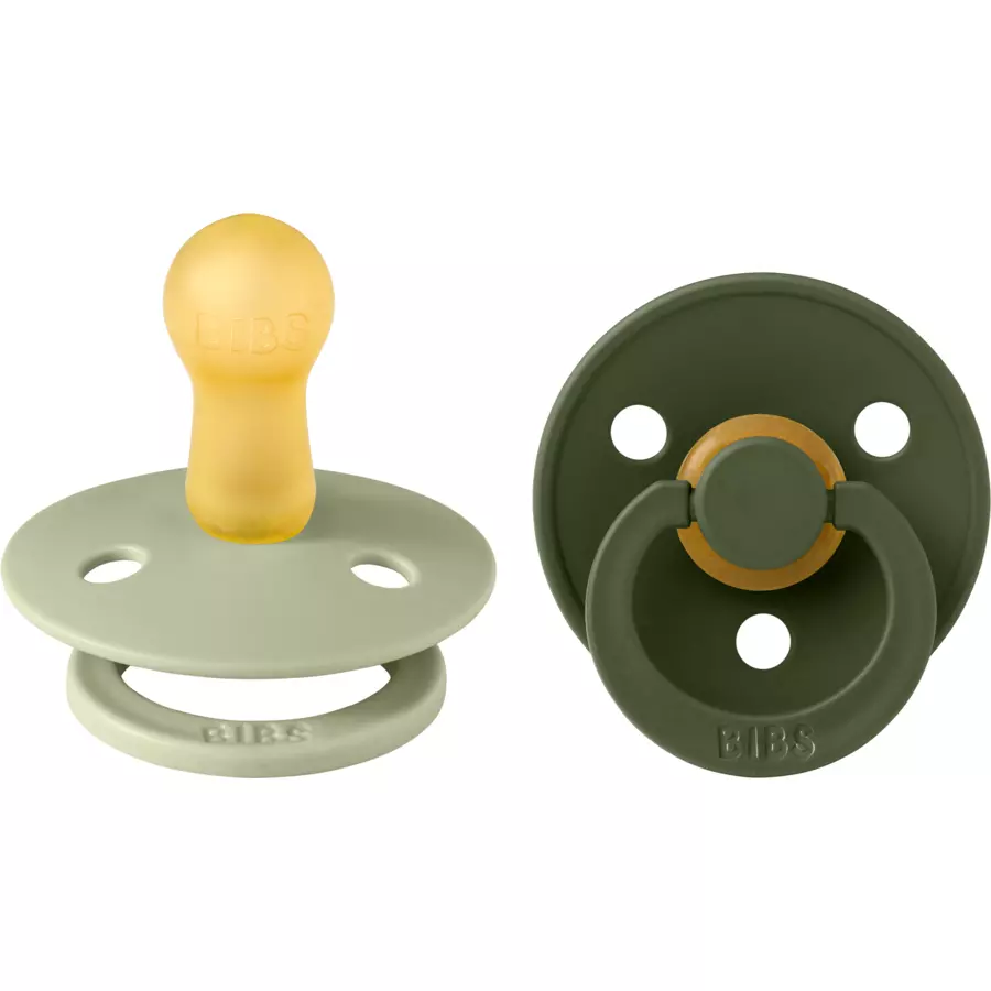 BIBS® Schnuller Colour Sage  Hunter Green 6-18 Monate, 2 Stk.