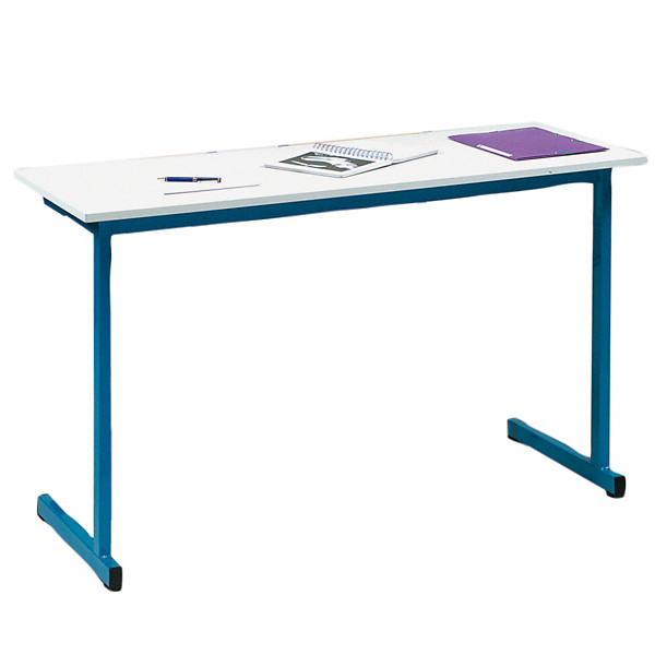 Table formation biplace pieds bleus