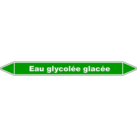 Marqueur tuyauterie - Eau glycolée glacée - Vinyle laminé