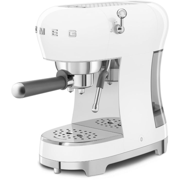 SMEG Espresso-Kaffeemaschine 50's Style ECF02WHEU Weiß