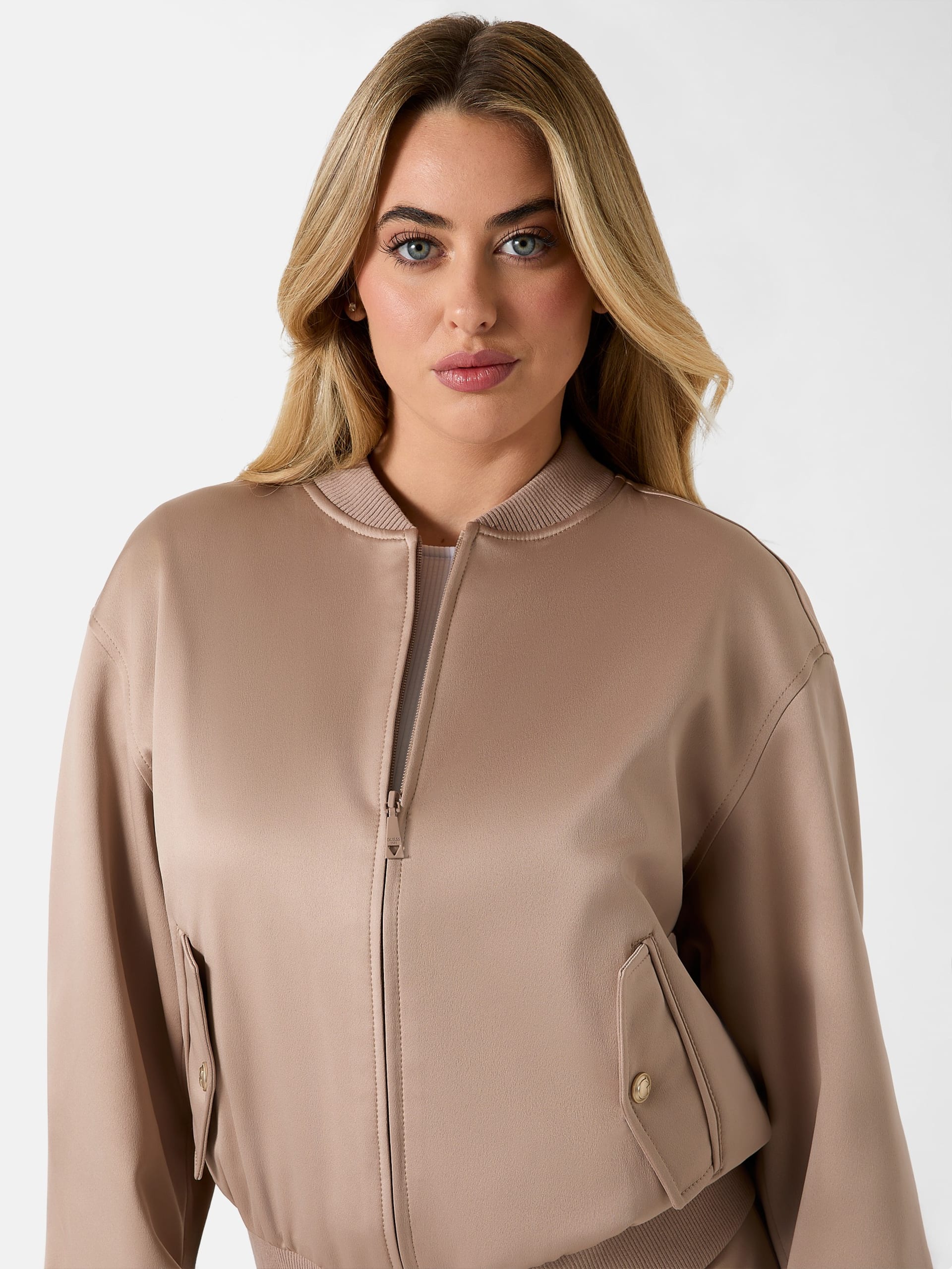 Jaqueta bomber de nylon