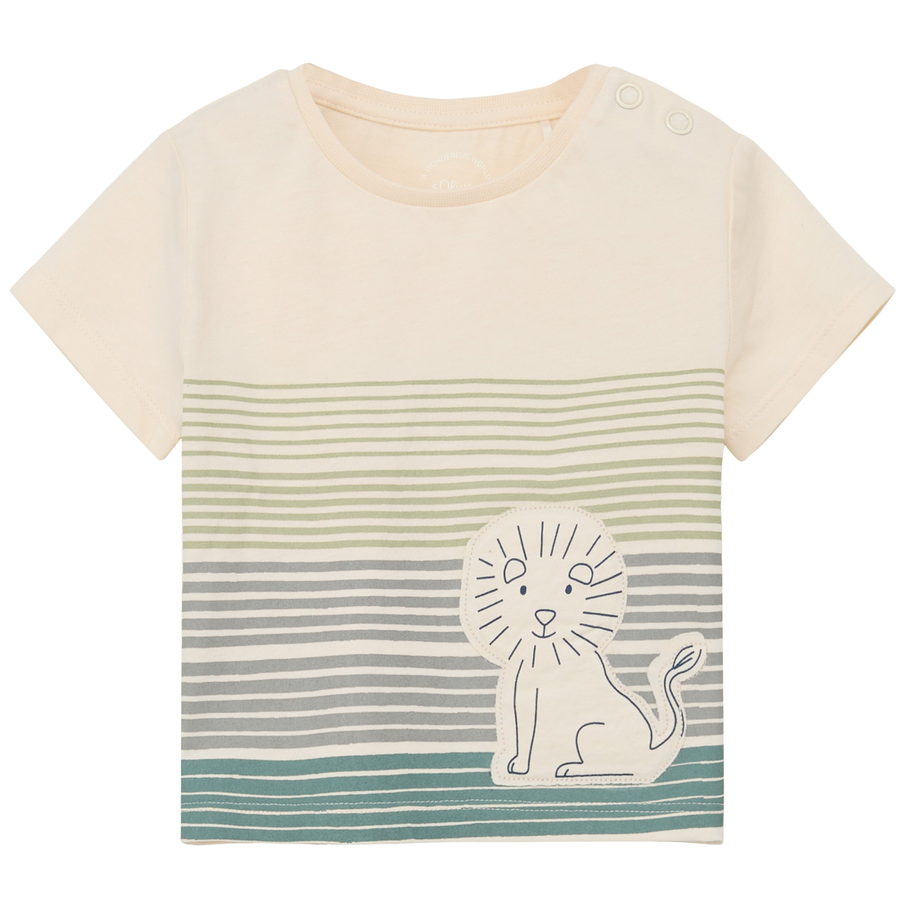 s.Oliver T-Shirt Löwe beige