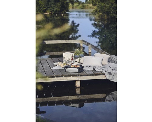 Enders houtskoolgrill, Aurora tafelgrill, 26 x 47 cm, zilver