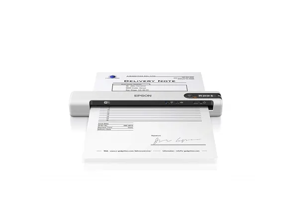 Epson WorkForce DS-80W - Dokumentscanner - Contact Image Sensor (CIS) - A4 - 600 dpi x 600 dpi - op til 15 ppm (mono) / op til 15 ppm (farve) - op til 300 scanninger pr. dag - USB 2.0, Wi-Fi(n)
